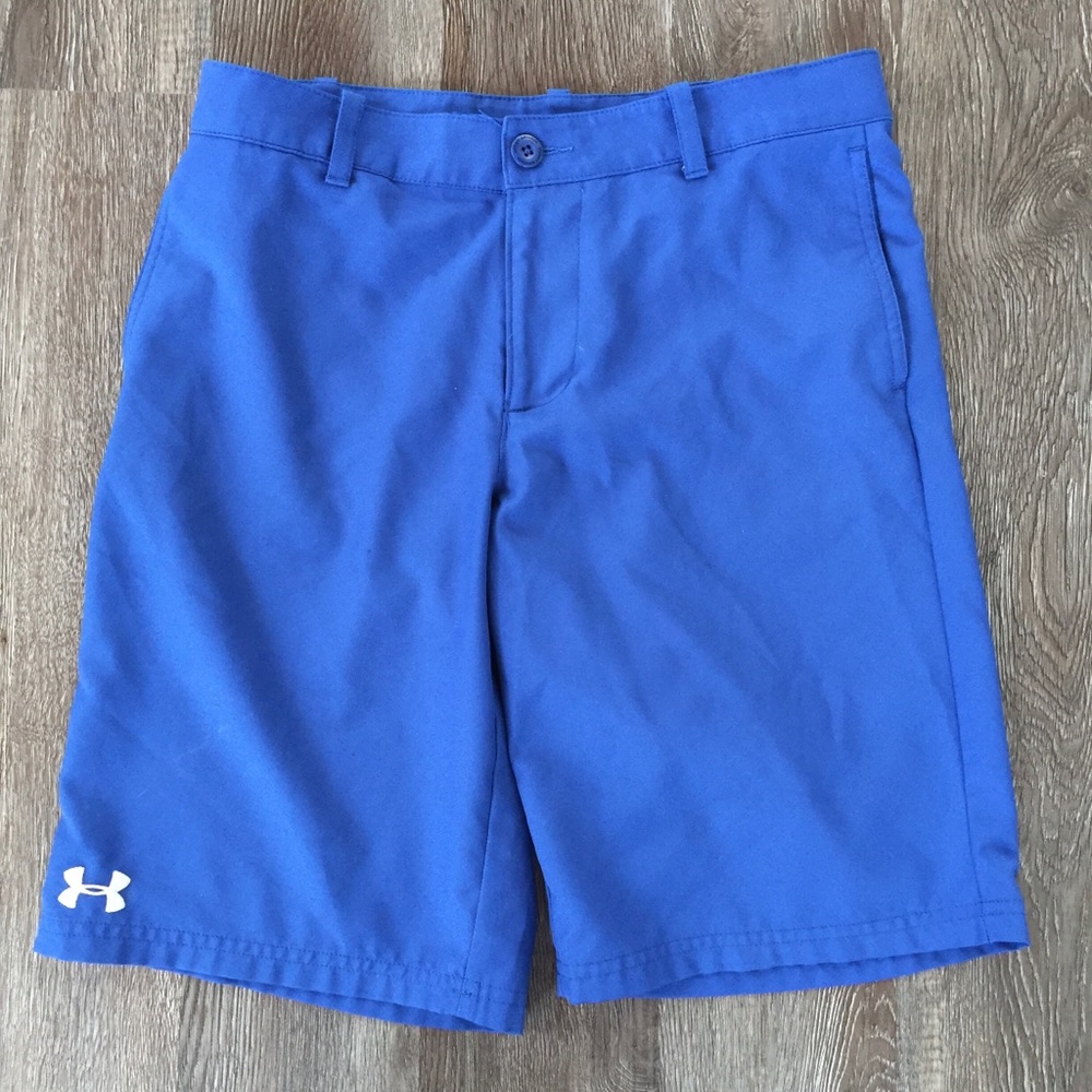 Under Armour Blue Golf Shorts Youth Size L